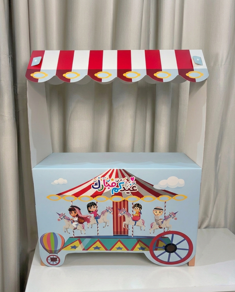 عربية توزيعات العيد - أزرق