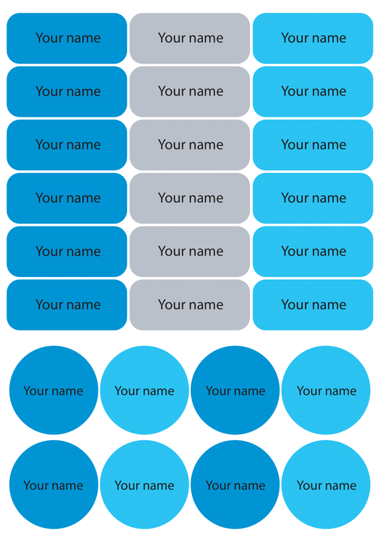 ستيكر الاسماء - أزرق