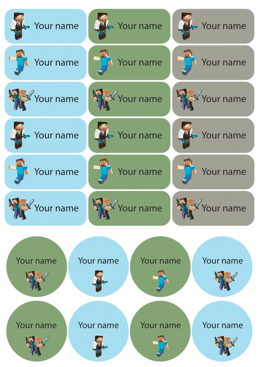 ستيكر الاسماء - ماينكرافت