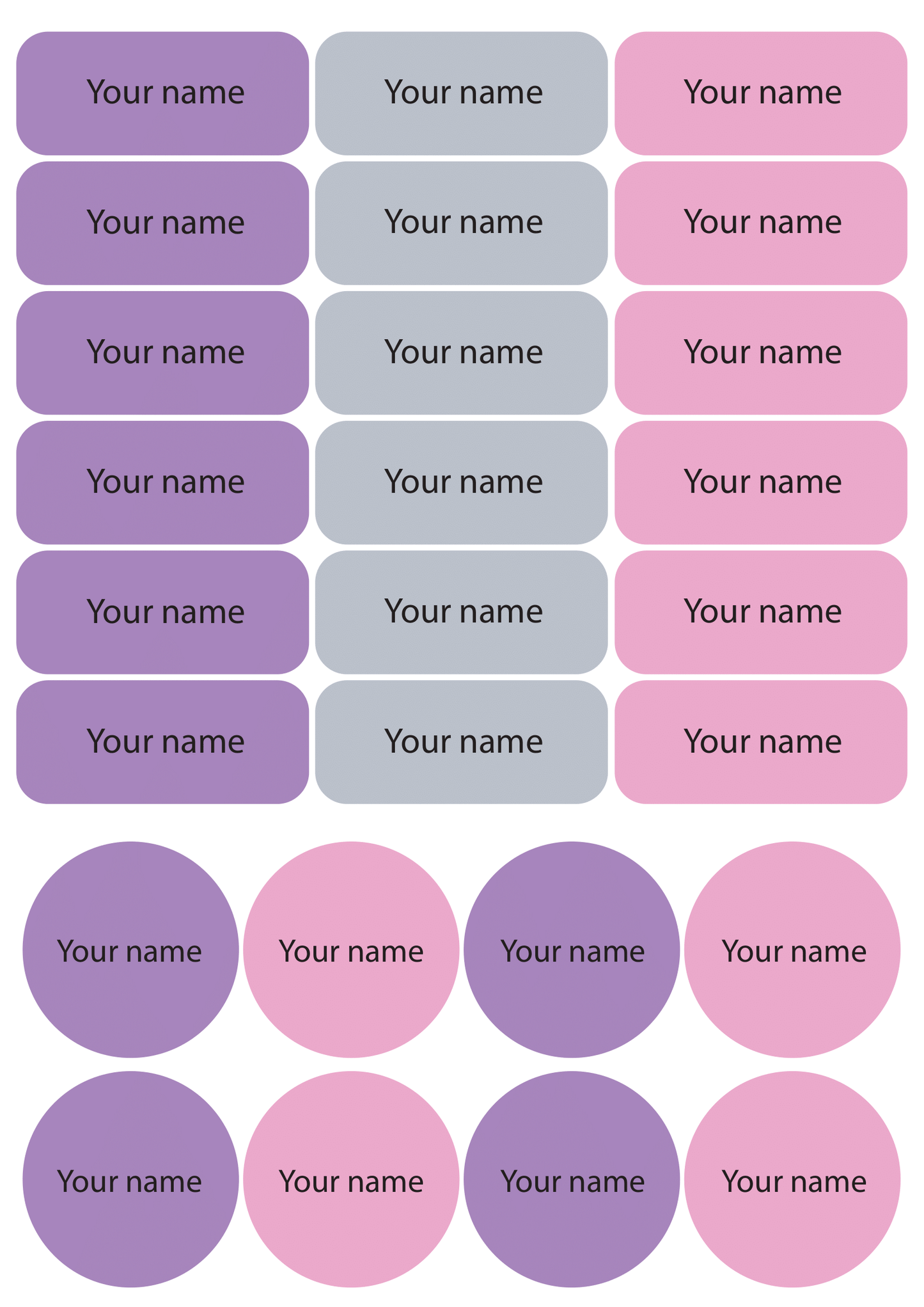 ستيكر الاسماء - وردي