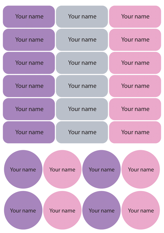 ستيكر الاسماء - وردي